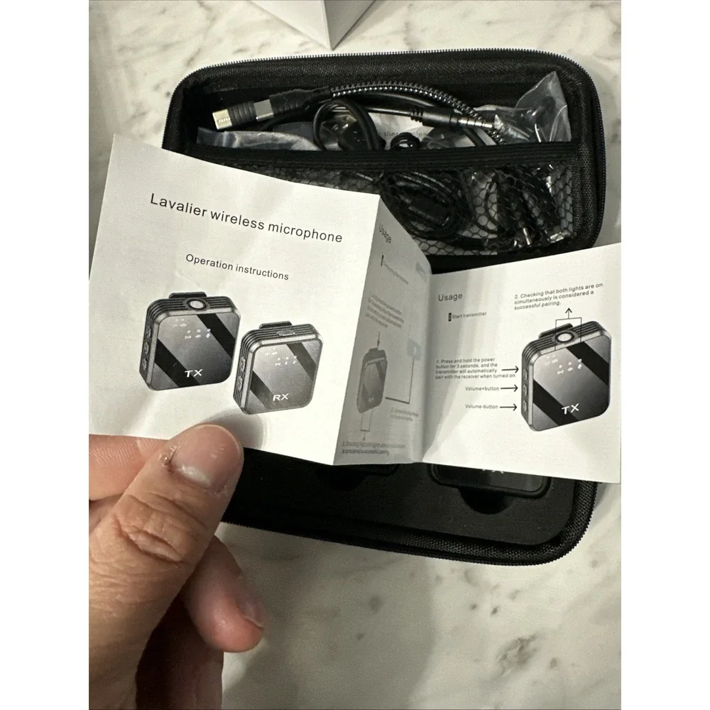K23 Wireless Lavalier Microphone 2.4G Dual‎ Transmitter